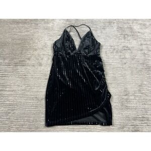 Forever 21 Dress Womens Small Black Sleeveless Shimmery‎ Mini Polyester Blend